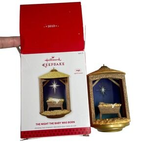 HALLMARK KEEPSAKE 2013 " THE‎ NIGHT THE BABY WAS BORN " BABY JESUS WAS BORN NEW